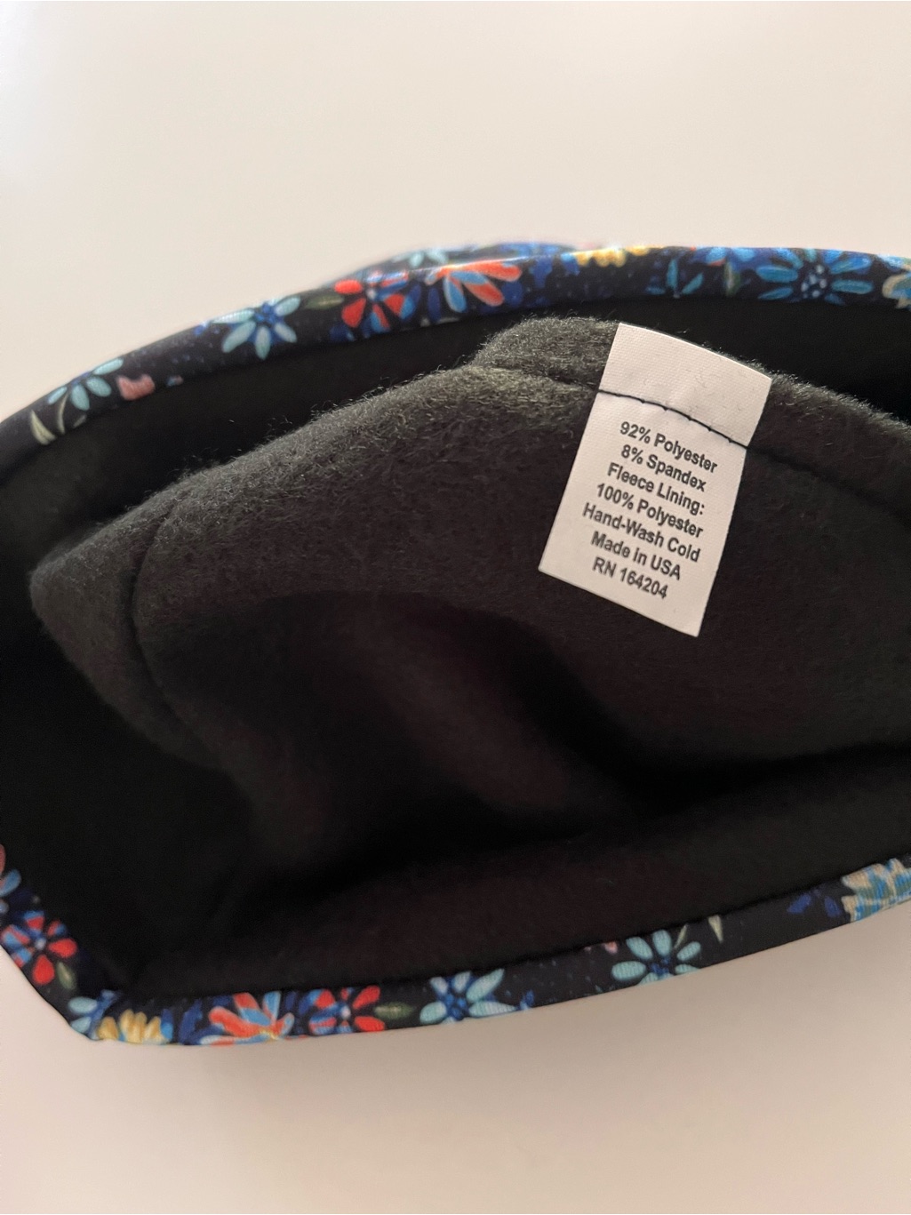 Nwt Skida Alpine Fleece Lined Hat, Blue Floral Beanie - Adult S/M — image 3 of 6